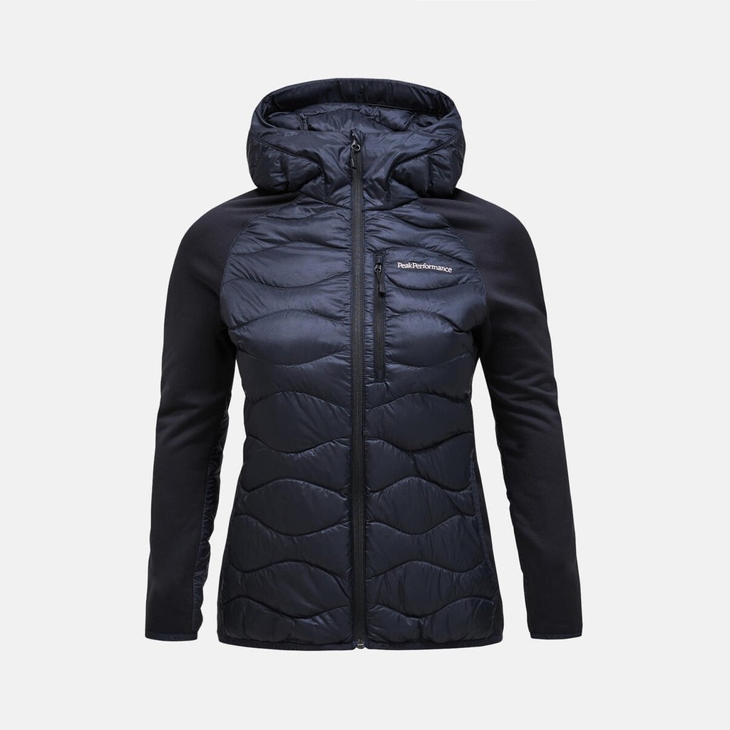 [G79840020_2XS] W Helium Down Hybrid Hood - G79840$ (BLACK, 2XS)