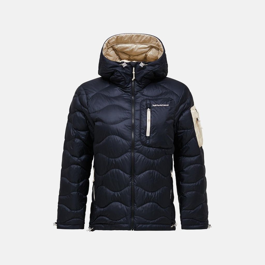 [G79847140_XS] W Helium Utility Down Hood Jacket (BLACK/SAND FOG, XS)