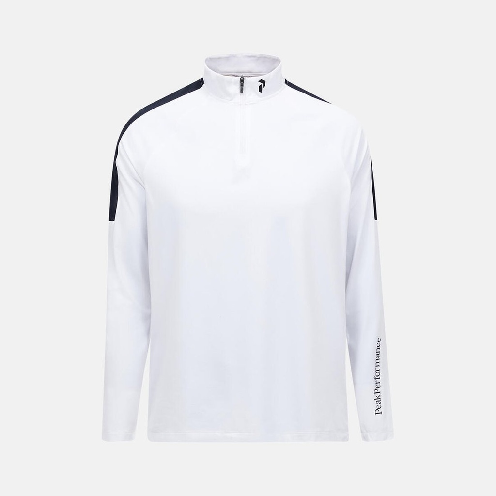 [G79746040_S] M Half Zip Baselayer (S-26) (WHITE/BLACK, S)