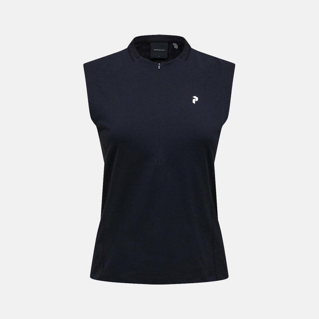 [G80812030_XS] W MountainBreath SL Polo (S-26) (BLACK, XS)