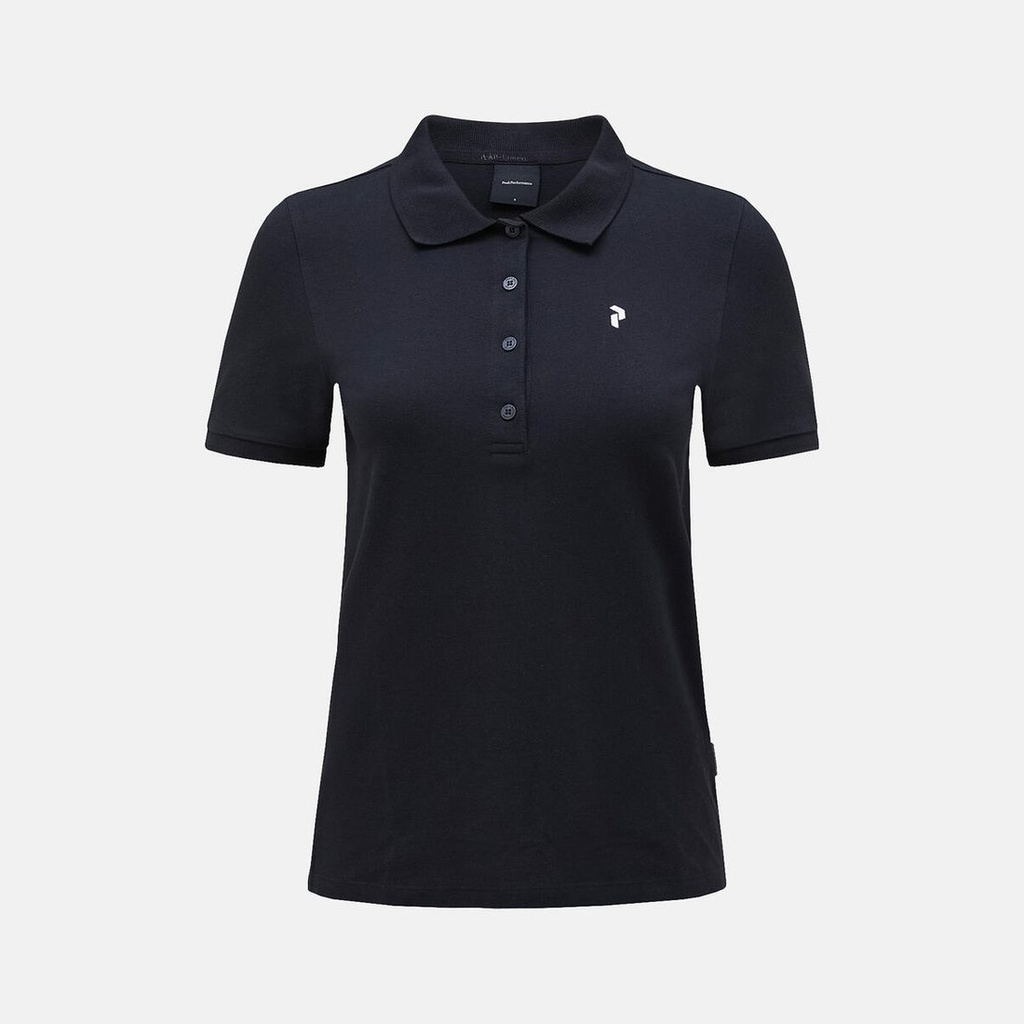 [G79492060_2XS] W Classic Cotton Polo (S-26) (BLACK, 2XS)