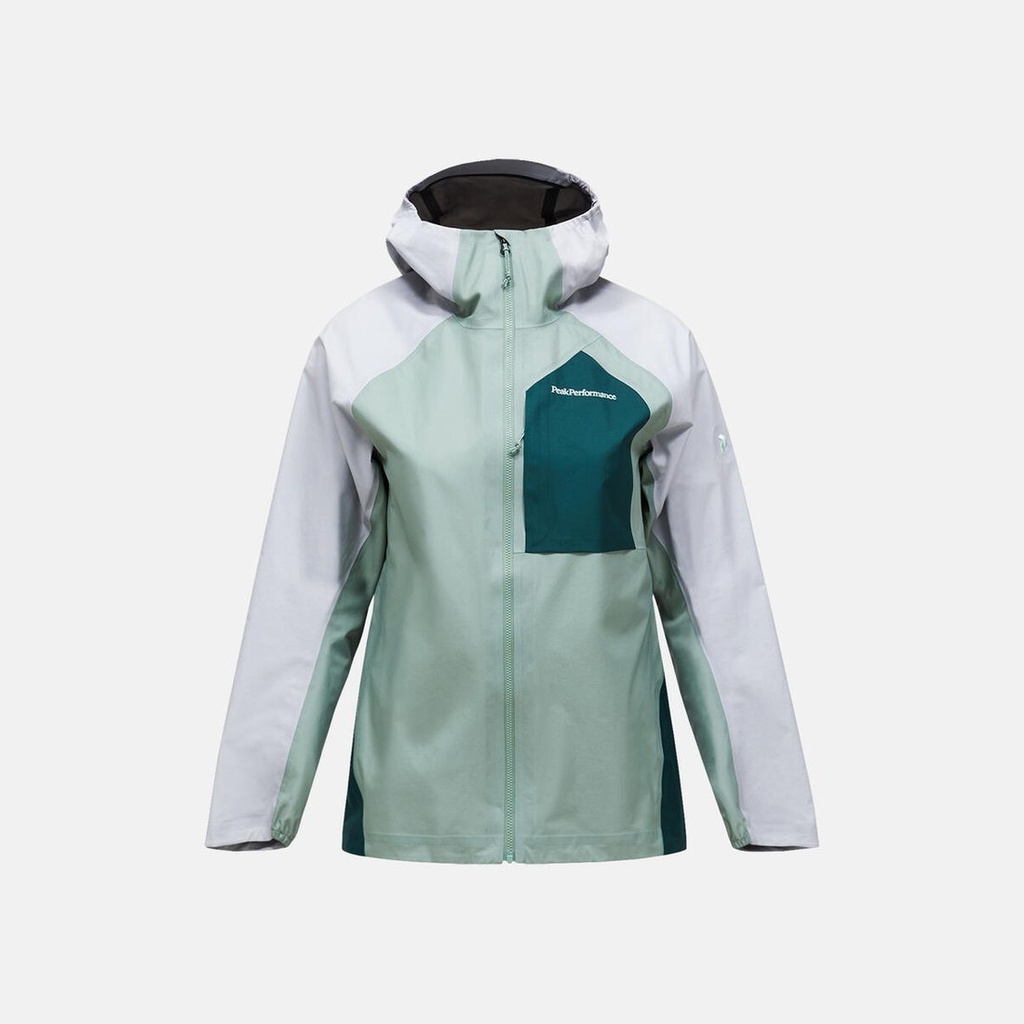 [G80802020_XS] W Trail 3L Hipe Jacket (Green Valley, XS)