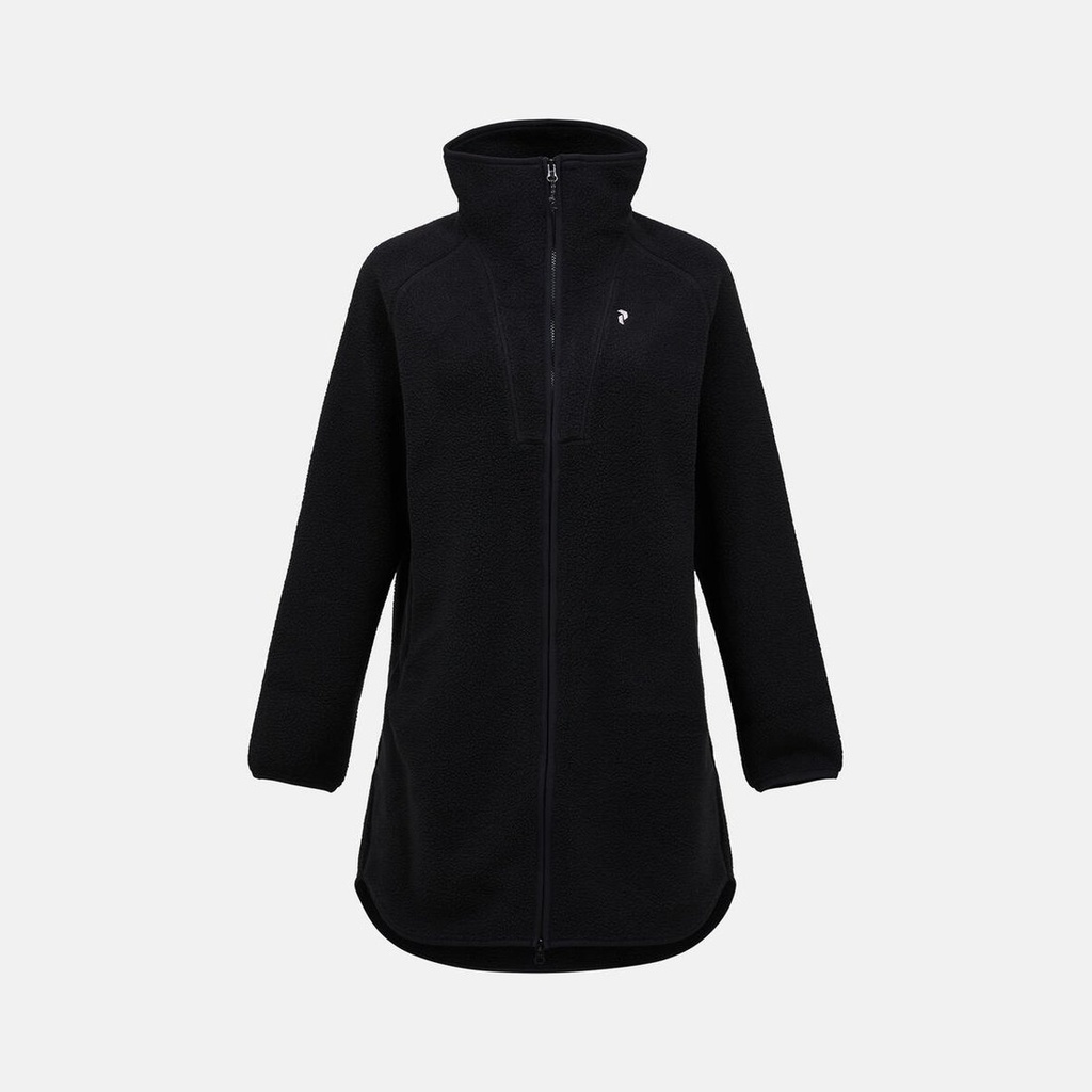[G80806020_XS] W NatureRush Pile Long FZ (S-26) (BLACK/BLACK, XS)