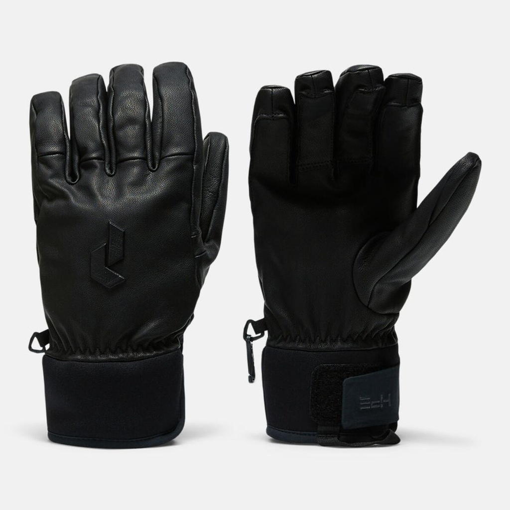 [G81167010_10] Leather Ski Glove (F-26) (BLACK, 10)